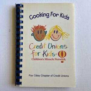Vintage 2001 Cookbook Cooking for Kids Spiral Bound Paperback